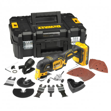 Découpeur ponceur sans fil Dewalt Multi Cutter 18V Li-Ion 2Ah avec accessoires - DCS355D2