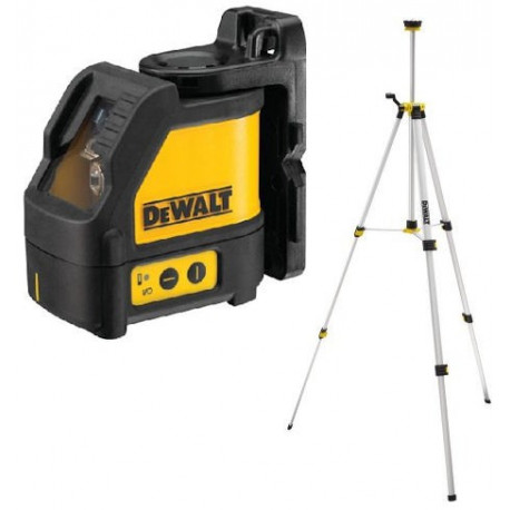 Laser en croix 2 faisceaux + trépied aluminium DeWALT DW088KTRI