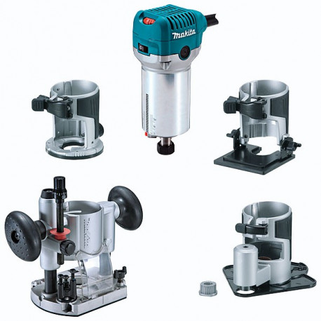 Affleureuse-Défonceuse Makita multifonction avec kit - RT0700CX3J