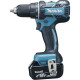 Perceuse visseuse sans fil Makita 18V Li-ion 2x4Ah Ø13 mm - DDF480RMJ