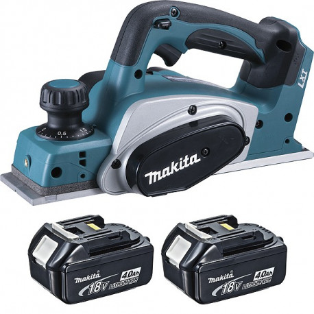 Rabot Makita sans fil 18V Li-Ion 2x4Ah 82mm - DKP180RMJ 