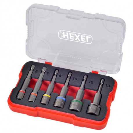 Coffret de douilles magnétiques 6 pièces HEXEL DMS6