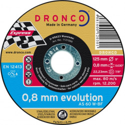 Dronco - Boîte de 25 disques à tronçonner Ø125mm AS 60 W