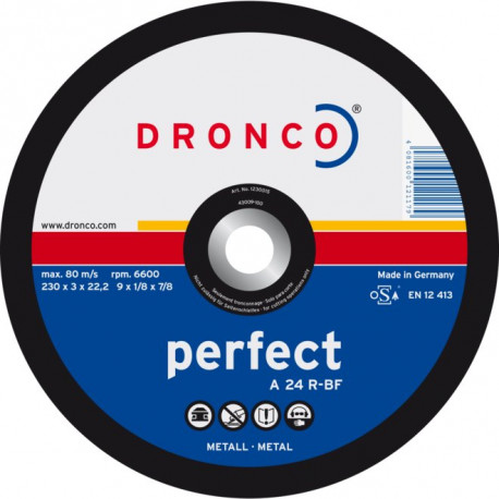 Dronco - Disque à tronçonner Ø230mm A 24 R Universel