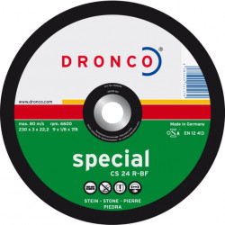 Dronco - Disque à tronçonner Ø230mm spécial pierre CS 24 R