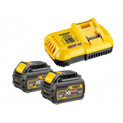 DeWALT - Pack FlexVolt 2 batteries 54V + chargeur rapide - DCB118T2