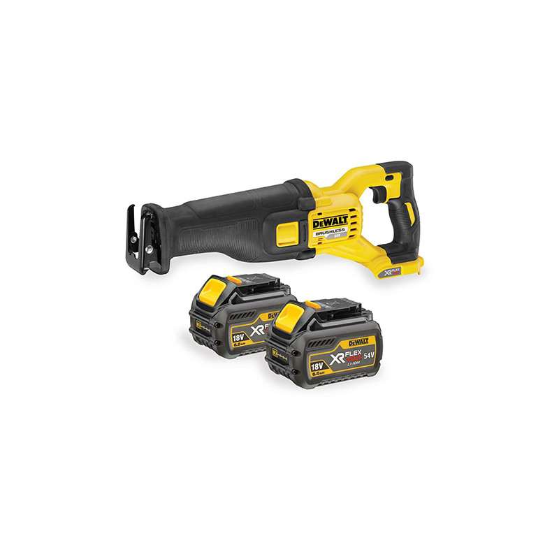 Scie sabre sans fil DeWALT 54V XR FlexVolt DCS388T2