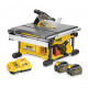 Scie à table 210mm sans fil DeWALT 54V XR FlexVolt DCS7485T2 