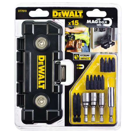 Coffret Dewalt 16 pièces embouts de vissage Mag box Impact - DT7919 - Firm