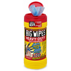 Tube de 120 lingettes nettoyantes Heavy-Duty Big Wipes