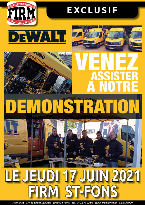 Journée démonstration Dewalt