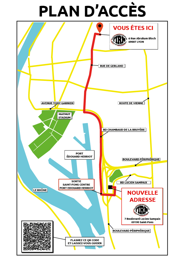 Plan d'accès nouveaux locaux FIRM