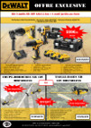Kit 3 outils sans fil 18V Li-Ion 4Ah Dewalt - 1 outil jardin offert