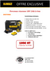 Perceuse visseuse DeWALT 18V Li-Ion avec 2 batteries 2Ah